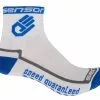 Sensor Race Lite – Cykelstrømper – Hvid/blå – Str. 9-11 / 43-47