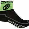 Sensor Race Lite – Cykelstrømper – Sort/grøn – Str. 9-11 / 43-47 -Mountainbike Butik 14100052 01 A default