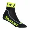 Sensor Race Lite – Cykelstrømper – Sort/Neon Gul – Str. 3-5 / 35-38 -Mountainbike Butik 17100117 A default