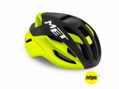 MET Rivale Mips – Cykelhjelm – Matsort/Gul – Str. 52-56 Cm