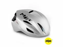 MET Manta Mips – Aero Cykelhjelm – Mat White Holopraphic – Str. 58-61 Cm