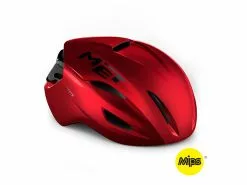 MET Manta Mips – Aero Cykelhjelm – Red Metallic – Str. 56-58 Cm
