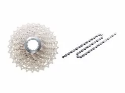 Shimano Ultegra Kassette Og Kæde – 10 Gear Kassette 12-25 Tands Samt CN6701 Kæde